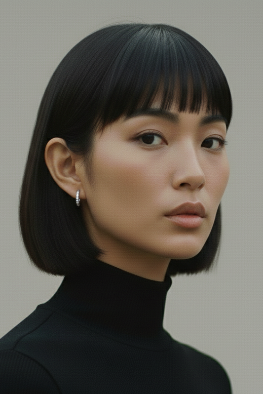 Mini Pave Huggie|ミニ・パヴェ フープ