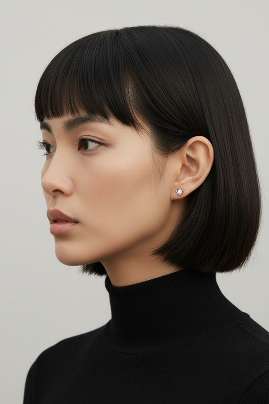 Heart CZ Center Labret|ハート CZ センター ラブレット