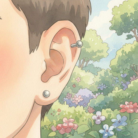 ピアスホールが膿むのは金属アレルギーのせい？チタン製で解決できる？