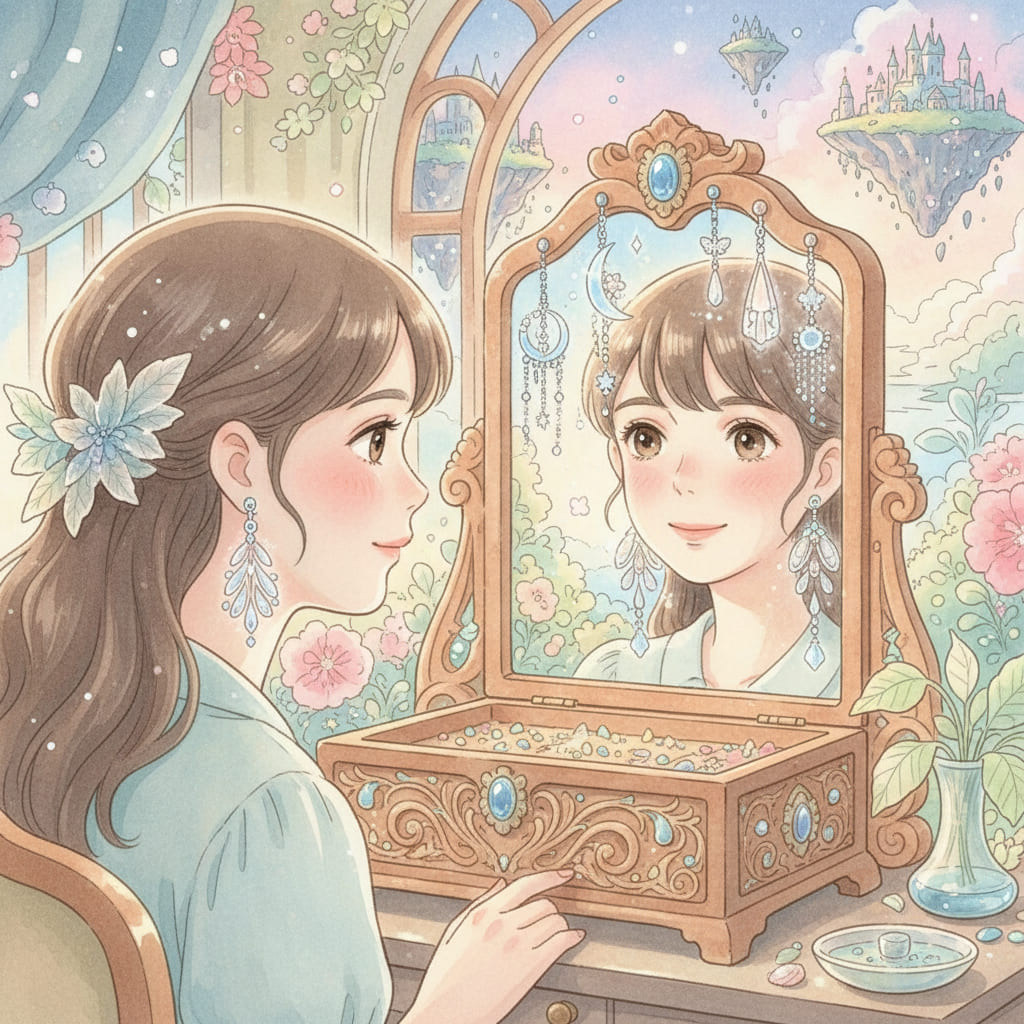 セカンドピアスは太めの純チタンを。ホールをしっかり育てる