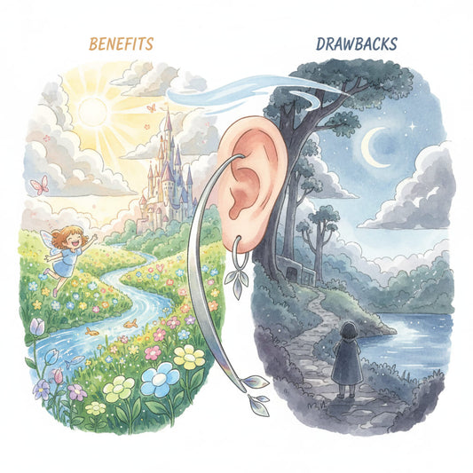 チタン製パールピアスで上品な印象に。普段使いからフォーマルまで