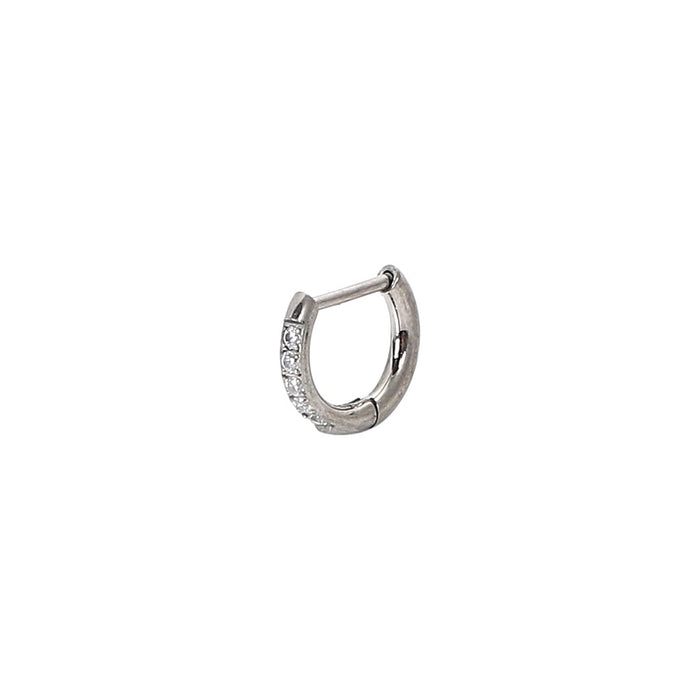 Mini Pave Huggie｜ミニ・パヴェ フープ