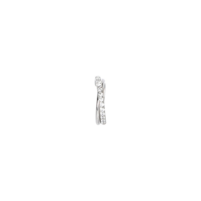 Cross Pave Huggie｜クロス・パヴェ フープ