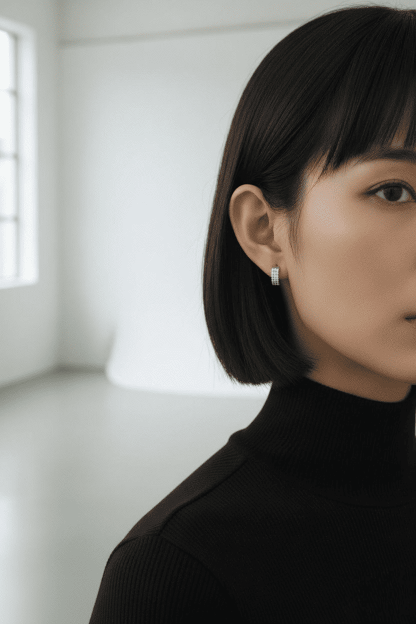 Glimmer Pave Huggie｜グリマー・パヴェ フープ