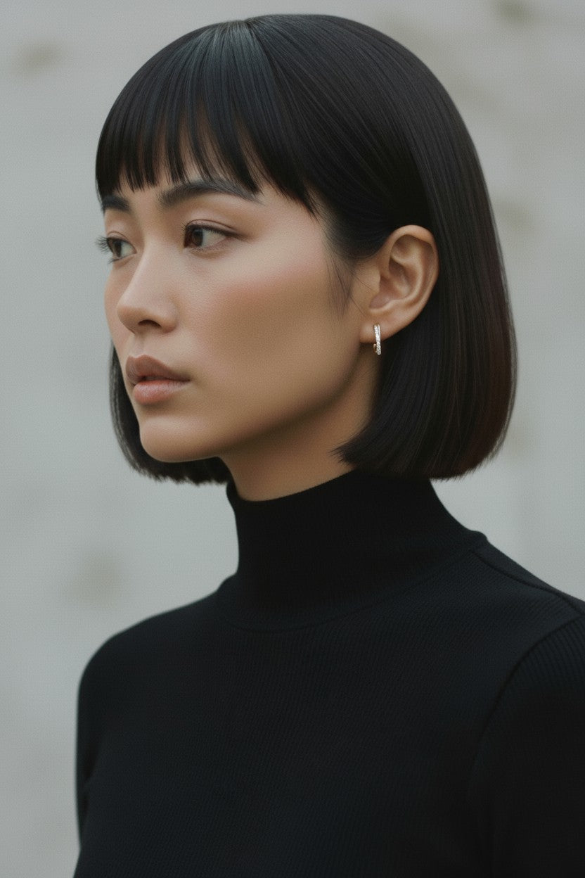 Cross Pave Huggie｜クロス・パヴェ フープ