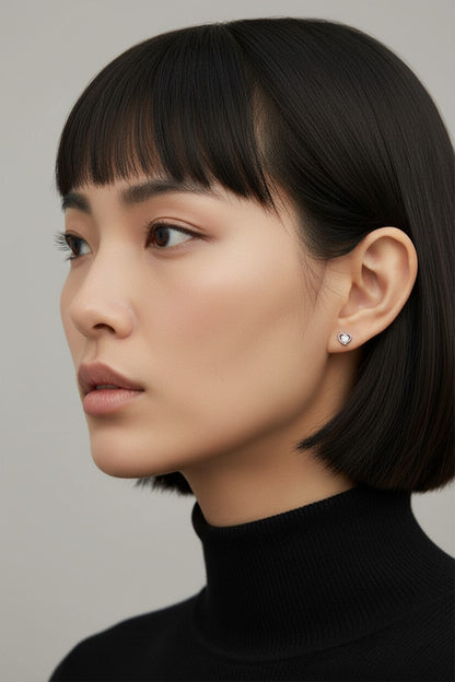 Heart CZ Center Labret｜ハート CZ センター ラブレット